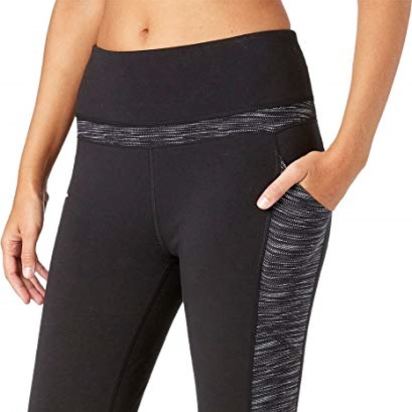 Reebok Stretch Cotton Side Pocket Ankle Leggings - Picture 3 of 4